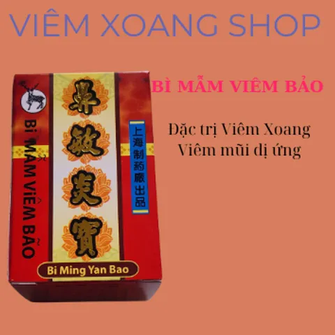BI MẪM VIÊM BẢO VIÊM XOANG VIÊM MŨI DỊ ỨNG