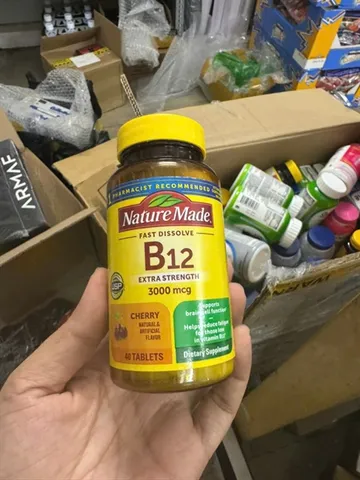 Nature Made Vitamin B-12 3000mcg 40 viên ( date 7/27)