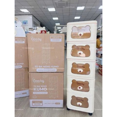 Tủ Gấu Di Động KIMO Nhiều Tầng Có Bánh Xe - Giải Pháp Lưu Trữ Thông Minh Dành Cho Bé Yêu, Tiện Lợi và Xinh Xắn