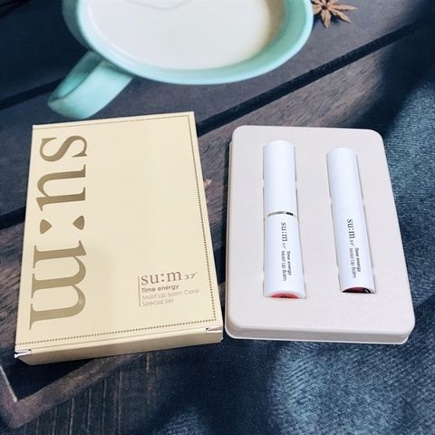 Set Son Dưỡng Su:m37 – 2 Màu Đỏ & Cam Sang Trọng