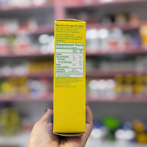 Viên Uống Culturelle Vi Sinh Hỗ Trợ Tiêu Hóa & Miễn Dịch 50 Viên - Bổ Sung Lợi Khuẩn, Giảm Đầy Hơi, Tăng Cường Sức Đề Kháng 100% Hàng Mỹ men tiêu hóa
