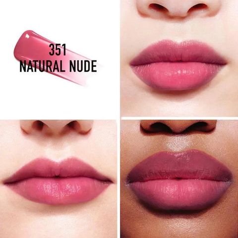 Son Dior Addict Lip Tint 351 Natural Nude - Son Dưỡng Môi Hồng Khô Cao Cấp, Lớp Son Mỏng Tự Nhiên, Độ Bền Màu Tuyệt Vời