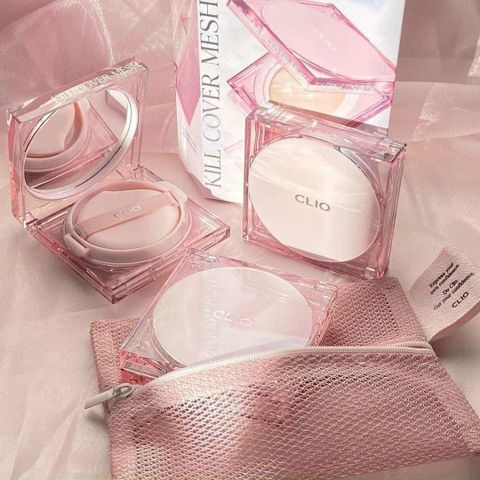 Phấn Nước Cushion Clio Kill Cover Mesh Glow SPF50+ PA++++ - Che Phủ Hoàn Hảo, Dưỡng Ẩm Da Tươi Sáng, Tặng Kèm Lõi 15g