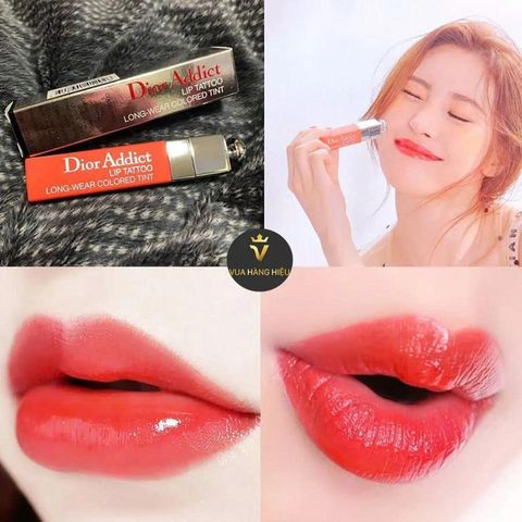 Son Dior Addict Lip Tattoo 641 - Son Môi Cam Đỏ Bền Màu, Dưỡng Ẩm & Tự Nhiên, Phù Hợp Mọi Phong Cách Trang Điểm