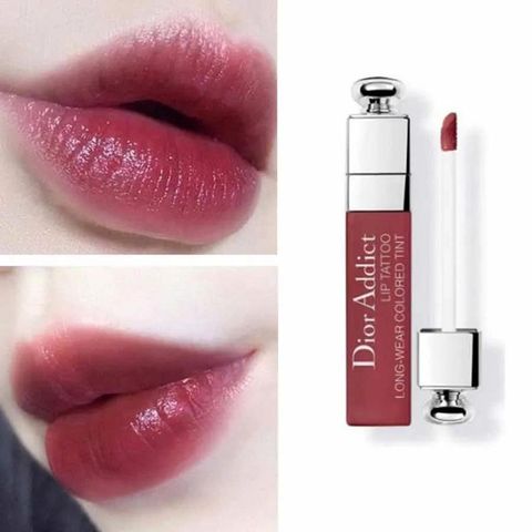 Son Dior Addict Lip Tattoo 771 - Son Môi Dưỡng Ẩm Màu Đỏ Berry Bền Màu, Đặc Biệt Cho Phái Đẹp
