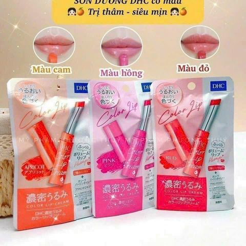 Son Dưỡng Có Màu DHC Color Lip Cream Nhật Bản - Chăm Sóc Môi, Độ Ẩm Tối Ưu, Nhiều Sắc Màu Tươi Tắn