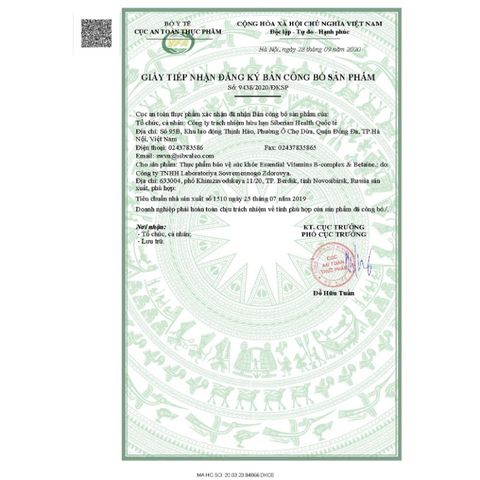 Thực phẩm bảo vệ sức khỏe Essential Vitamin 5 - Vitamin B-complex & Betaine hỗ trợ tim mạch - 30 viên