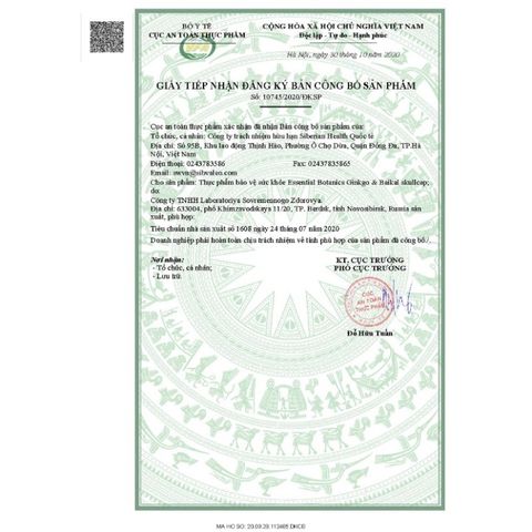 Viên uống hỗ trợ trí nhớ Essential Botanics Ginkgo & Baikal Skullcap – 30 viên cải thiện tuần hoàn não, giảm suy giảm trí nhớ