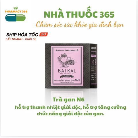 Trà Thảo Mộc Bổ Gan Baikal N6 - 30 Túi - Hỗ Trợ Giải Độc và Tăng Cường Chức Năng Gan từ Nga