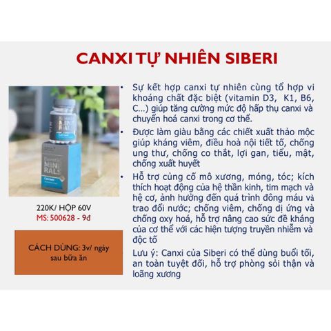 Thực phẩm bảo vệ sức khỏe Essential Minerals Calcium - Bổ sung Canxi & Vitamin D3 - 60 viên - Tăng cường sức khỏe xương và răng