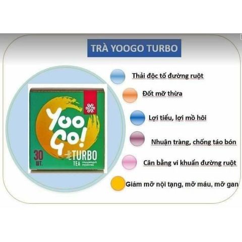Trà Thảo Mộc Yoo Go Turbo Tea Siberian - Hỗ Trợ Giảm Cân Tự Nhiên Hiệu Quả - Hộp 30 Gói Thảo Dược Chất Lượng Cao