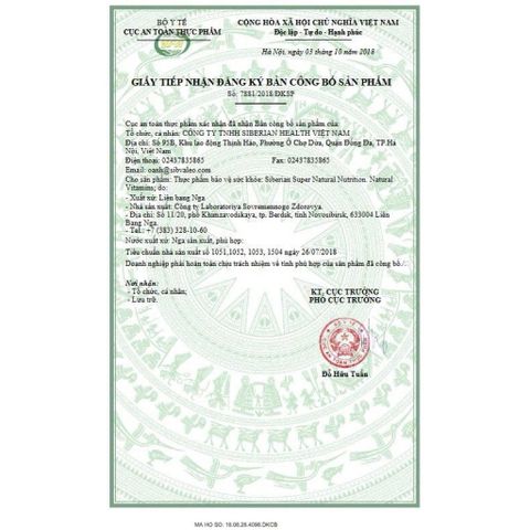 Siêu Vitamin Siberi - Vitamin Tổng Hợp Từ Thiên Nhiên Giúp Tăng Cường Sức Đề Kháng và Cải Thiện Sức Khỏe Tổng Thể
