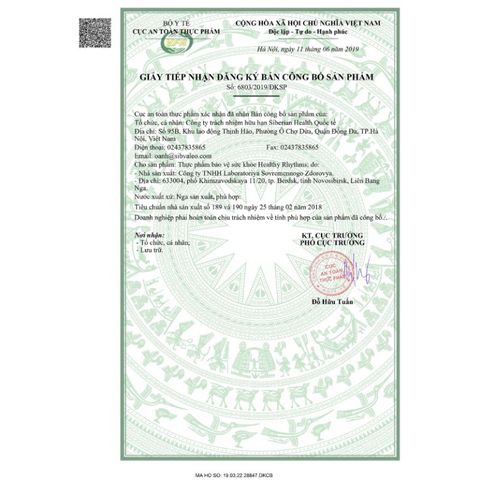 Thực phẩm bảo vệ sức khỏe Healthy Rhythms - Tăng sức đề kháng với Nhân Sâm Siberia và Coenzyme Q10 - 60 viên bổ sung vitamin và khoáng chất