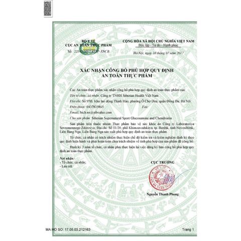 Viên uống Glucosamine và Chondroitin Siberian Supernatural Sport - Hỗ trợ sức khỏe khớp, 120 viên cho vận động viên và người tập thể dục