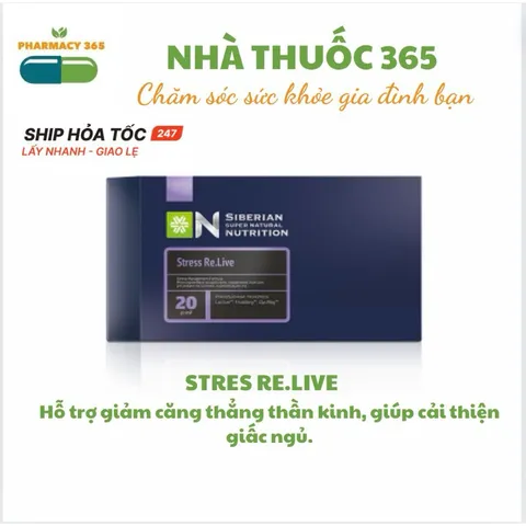 Thực phẩm bảo vệ sức khỏe Siberian Super Natural Nutrition - Hỗ trợ não, giảm stress, cải thiện giấc ngủ - 20 gói 2 viên/3 viên