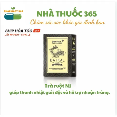 Trà Thảo Mộc Baikal N1 - Bổ Gan Giải Độc - 30 Túi Hỗ Trợ Nhuận Tràng, Xuất Xứ Nga, Thời Hạn Sử Dụng Đến 2025