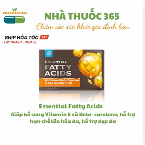 Viên uống làm đẹp da Dầu Hắc Mai Biển với Vitamin E và Beta-Carotene - Bổ sung dưỡng chất, 30 viên/hộp