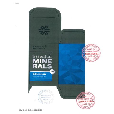 Thực phẩm Bảo Vệ Sức Khỏe Essential Minerals Selenium Siberian 60 Viên - Hỗ Trợ Tăng Cường Sức Đề Kháng và Chống Ôxy Hóa