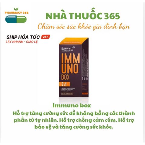 Thực phẩm bảo vệ sức khỏe Immuno Box - Tăng sức đề kháng tự nhiên, 30 túi, hỗ trợ cảm cúm và sức khỏe, hàng chính hãng từ Siberian Health