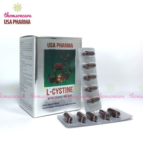 Combo trắng da Lcystine, DHC Vitamin C giúp đẹp da, giảm rụng tóc - Coenzym Q10, l crystine L cistin