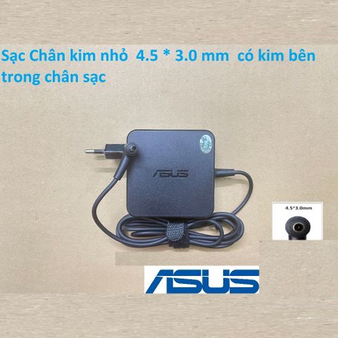 Sạc Laptop Asus Vivobook 14 - Chân 4.0*1.35mm và 4.5*3.0mm - Đầu vào 100V-240V, Đầu ra 19V-3.42A - Hàng mới 100%