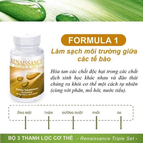Bộ 3 Trà Thải Độc Renaissance Triple Set - Hỗ Trợ Tiêu Hóa & Tăng Cường Sức Đề Kháng - 180 Viên Siberian Wellness
