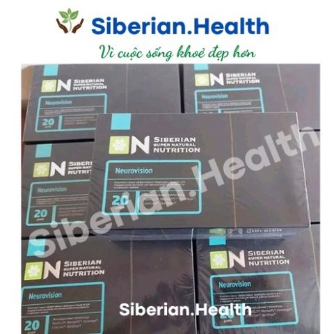 Thực phẩm Bổ Não và Bảo Vệ Mắt Siberian Super Natural Nutrition Neurovision - 20 Gói Tăng Cường Trí Nhớ và Sức Khỏe Tinh Thần