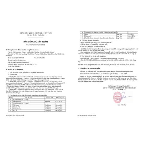 Hộp Tăng Cường Đề Kháng Immuno Box Siberian Wellness - 30 Gói Từ Thiên Nhiên Chống Cảm Cúm, Hỗ Trợ Sức Khỏe Tối Đa