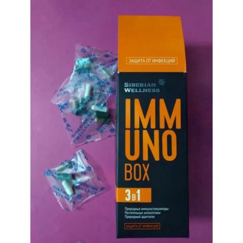 Hộp Tăng Cường Đề Kháng Immuno Box Siberian Wellness - 30 Gói Từ Thiên Nhiên Chống Cảm Cúm, Hỗ Trợ Sức Khỏe Tối Đa