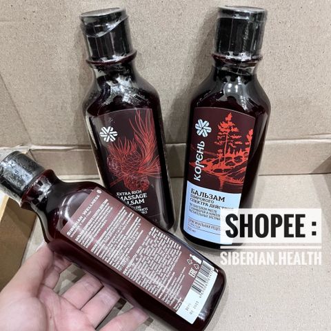 Dầu Massage Balsam Siberian Extra Rich 250ml - Chiết Xuất Thảo Mộc Tự Nhiên, Chăm Sóc Da Toàn Diện, Thư Giãn Cảm Giác
