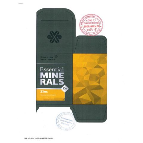[ Bổ sung kẽm siberi tăng đề kháng ] Thực phẩm bảo vệ sức khỏe Essential Minerals Zinc Siberian – 60 viên/lọ
