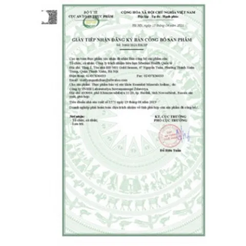 Thực phẩm bảo vệ sức khỏe Essential Minerals Iodine - Bổ sung I ốt tăng cường sức khỏe - 60 viên/lọ