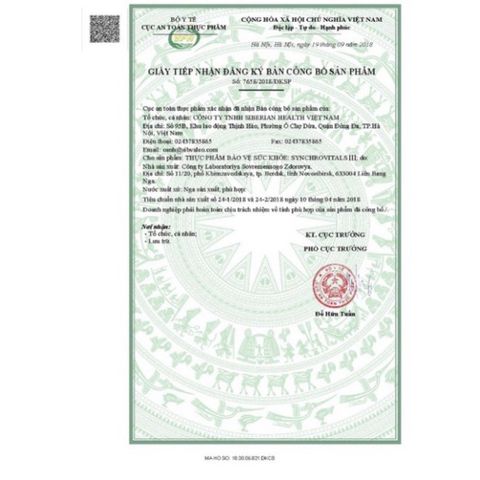 Viên uống hỗ trợ tim mạch Syn 3 - Thực phẩm bảo vệ sức khỏe Synchrovitals III, bổ sung Beta-glucan, axit lipoic, selen, lycopene - 100 viên