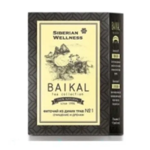 Trà thảo mộc Baikal N1 - Bổ Gan & Giải Độc - Bộ 30 túi trà Kuril, lá phan tả diệp - Hỗ trợ sức khỏe tự nhiên