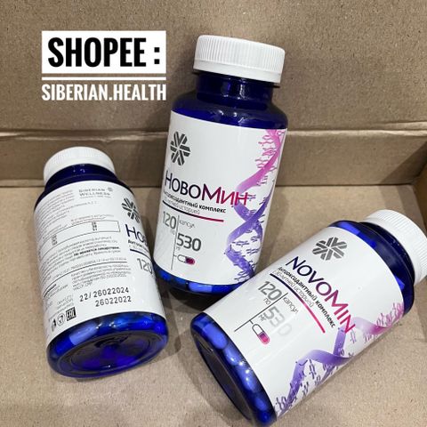 Viên uống Novomin Hobomin Fomula 4 - Tăng cường sức đề kháng và miễn dịch - 120 viên vitamin A, C, E từ Siberian Wellness