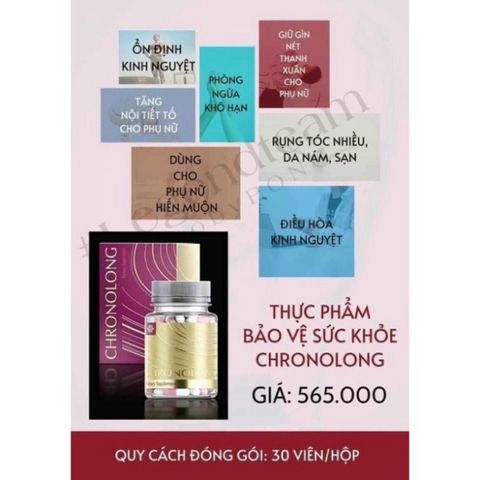 Hormone Chronolong - Viên Tăng Cường Nội Tiết Tố Nữ, Làm Đẹp Da, Chống Lão Hóa, Mờ Nám - Hộp 30 Viên Siberian Wellness