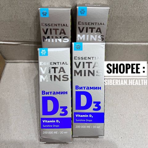 Vitamin D3 Siberian Wellness - Tăng chiều cao, hỗ trợ xương khớp mềm dẻo, xương chắc khỏe - 30ml chính hãng từ Nga