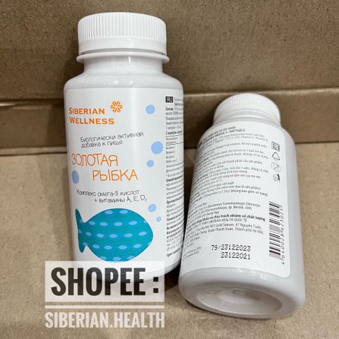 Viên uống OMEGA-3 VITAMAMA Siberian Wellness 90 viên - Hỗ trợ phát triển não bộ và sức khỏe mắt cho trẻ từ 3 tuổi trở lên