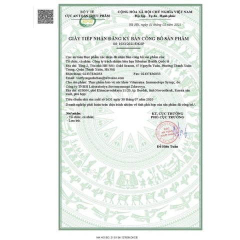 Siro Immunotops Tăng Sức Đề Kháng Cho Trẻ Em 95ml - Vitamin C Tự Nhiên, Không Đường, Hỗ Trợ Miễn Dịch Từ Thiên Nhiên