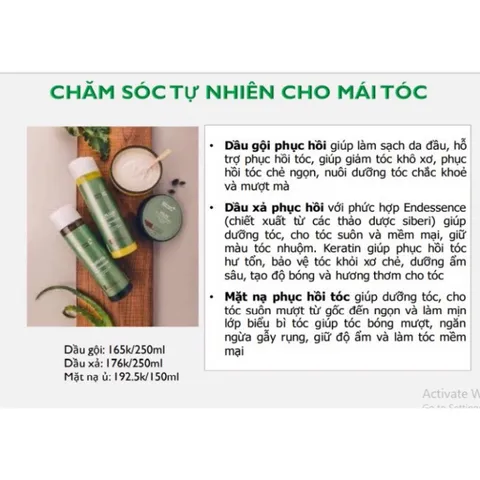 Dầu gội bình phục tóc SIBERIAN WELLNESS Reviving Shampoo