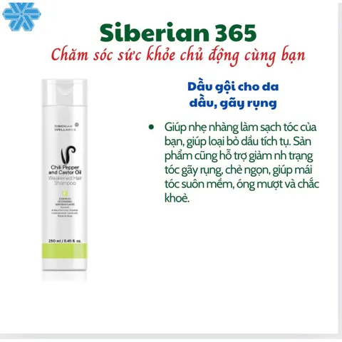 Dầu gội Siberian Wellness weakened hair shampoo 250ml