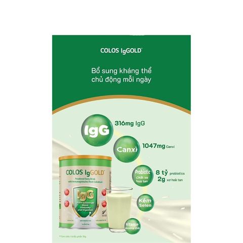 Sữa Non Colos lg Gold Chính Hãng 450g - Hỗ Trợ Phát Triển Trí Não và Thể Chất - Dinh Dưỡng Từ New Zealand cho Trẻ Em và Người Lớn