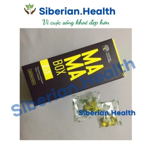 [Hỗ trợ bà bầu] Viên uống cho mẹ bầu và mẹ sau sinh MAMA BOX Siberian Wellness 30 túi