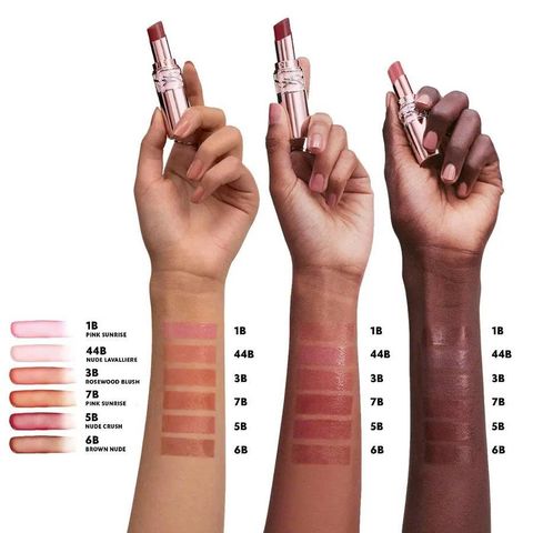 Son Dưỡng YSL Yves Saint Laurent Candy Glow Tinted Butter Balm 1B Pink Sunrise - Màu Hồng Trong Suốt, Dưỡng Ẩm Tự Nhiên, Sang Trọng