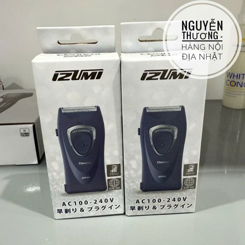 Máy cạo râu Izumi - Thiết kế hiện đại, lưỡi dao sắc bén, cạo ướt và khô tiện lợi, trải nghiệm cạo râu hoàn hảo cho quý ông.