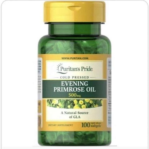 Tinh Dầu Hoa Anh Thảo Evening Primrose Oil 500mg Puritan's Pride Mỹ - Hỗ Trợ Sức Khỏe Phụ Nữ & Làm Đẹp Da Tự Nhiên