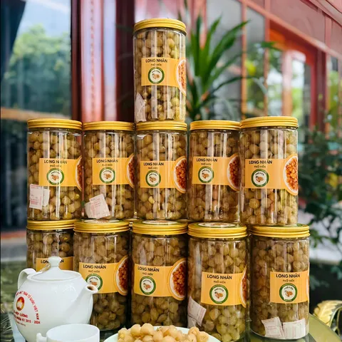 Hộp 1kg Long Nhãn Hưng Yên Sấy Dẻo Ngọt Thanh - Đặc Sản Ăn Vặt, Pha Trà, Nấu Chè, Quà Tặng Ý Nghĩa