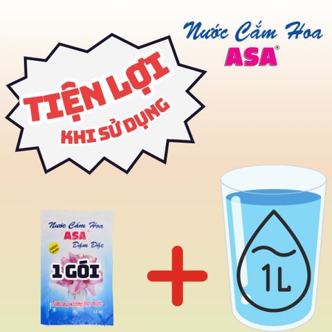 Túi Nước Cắm Hoa ASA Đậm Đặc - Giúp Hoa Tươi Lâu, Thuốc Dưỡng Hoa, 10 Túi x 18ml, Tiết Kiệm Thời Gian Và Giữ Vệ Sinh