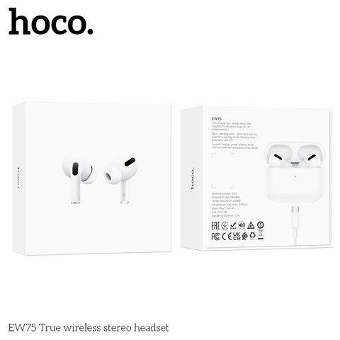 Tai Nghe Không Dây EW75 Bluetooth V5.4 Hoco - Âm Thanh Tốt, Thiết Kế Gọn Nhẹ, Pin 4 Giờ, Kết Nối Tiện Lợi