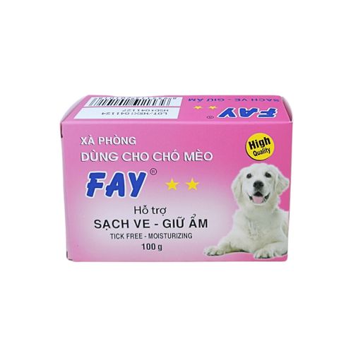 Xà Phòng FAY MEDIC Cho Chó Mèo - Điều Trị Ghẻ, Nấm Da, Khử Mùi, Vệ Sinh Da Lông, Dầu Mù U, Sulfur, Acid Salicylic